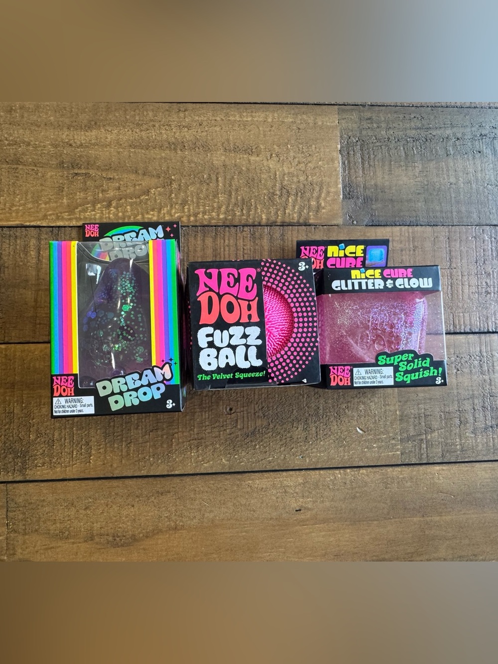 *NEW* Super NeeDoh Fuzz Ball, dream drop, nice cube. Bundle AUTHENTIC